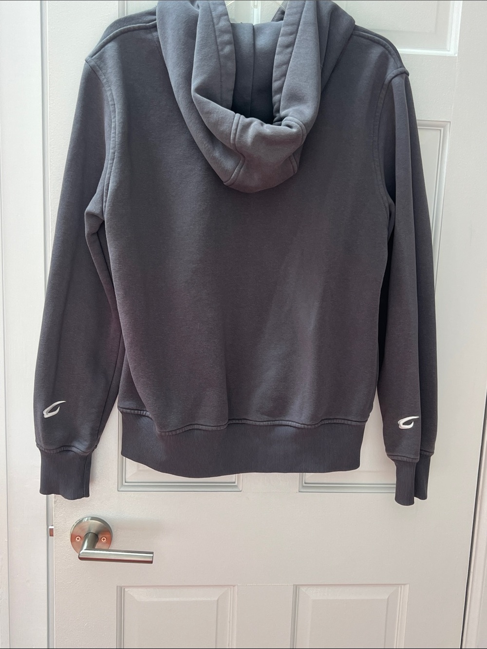 Boxraw Men's Hooded Pullover Sweatshirt in Charcoal - Picture 3 of 4